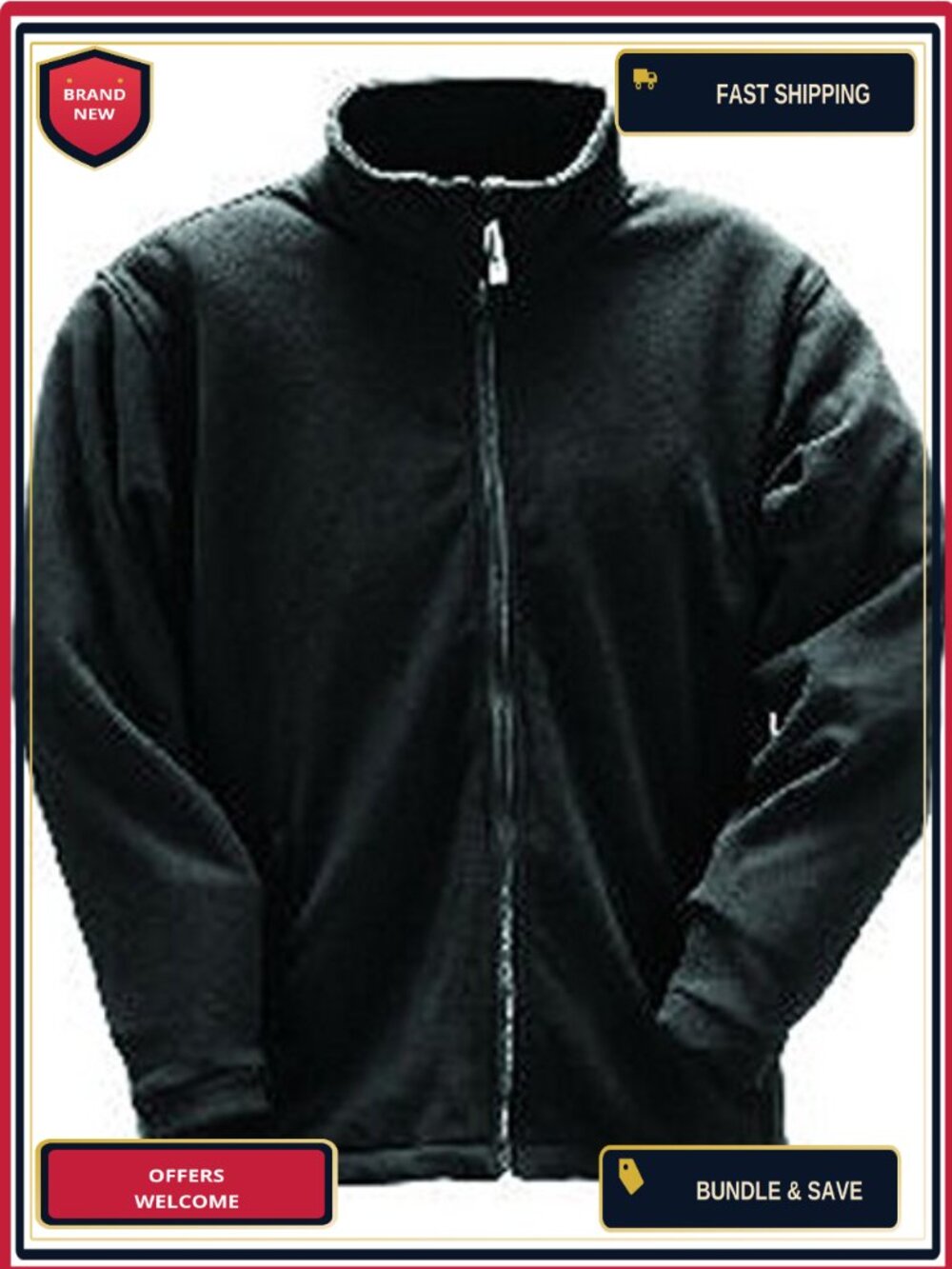 Tingley Icon Fleece Jacket Liner, Large, Black
